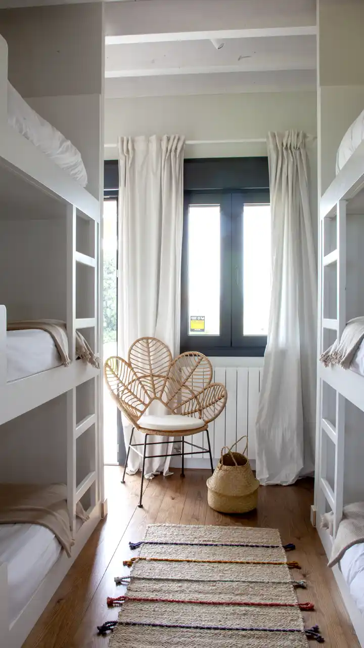 Villa Evarista bedroom with bunk beds