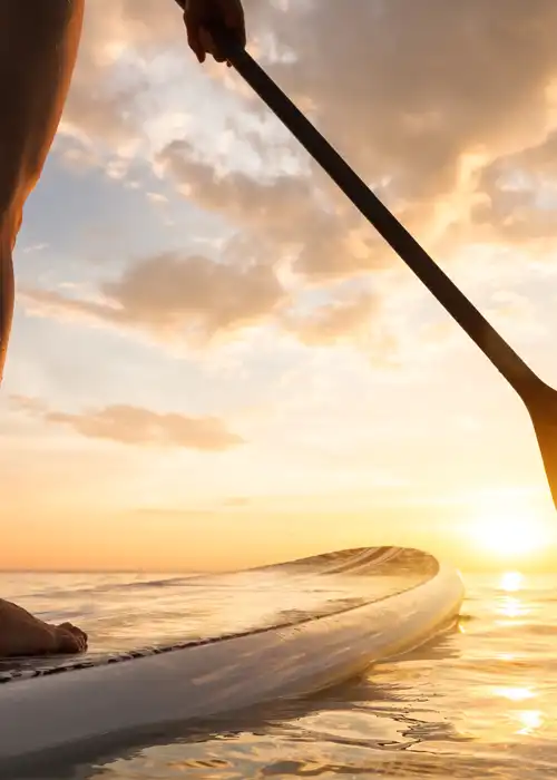 Paddle surf to rellief stress
