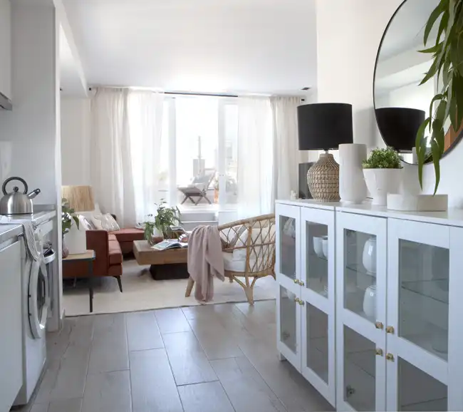 bernabéu ´open plan kitchen and living room